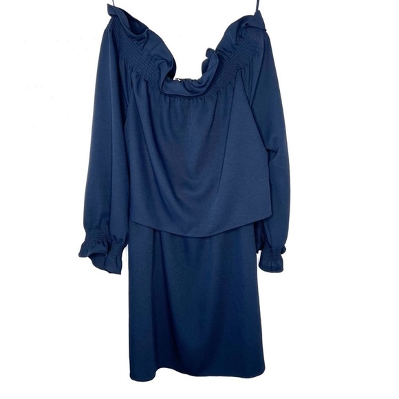 DIANE VON FURSTENBERG Georgie Mini Dress Off The Shoulder Shift Size Medium - Picture 6 of 12